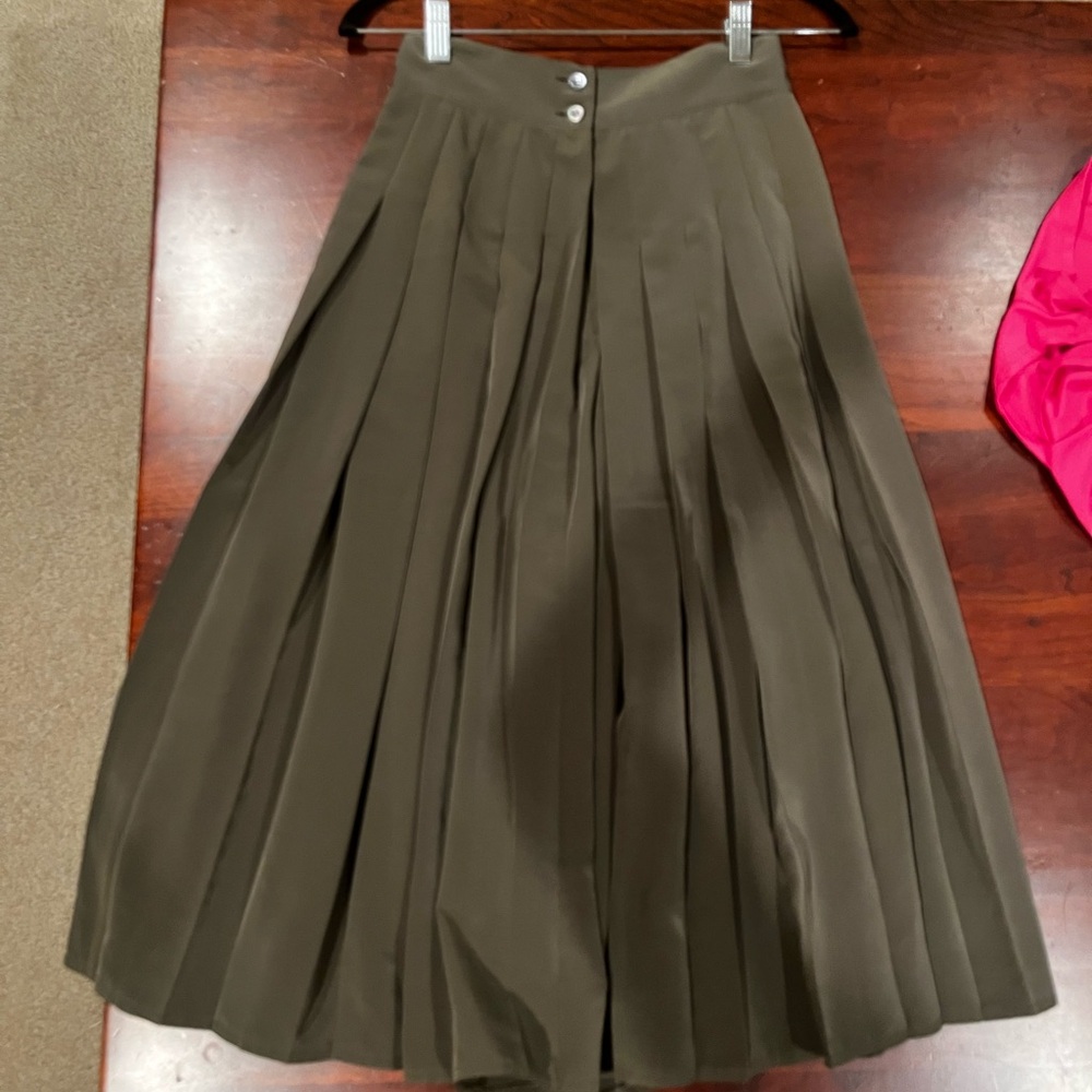 Vintage Pennyblack Army Green Midi Skirt
